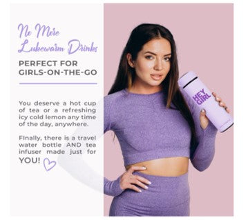 Insulated Tea Infuser Bottle – 450ml Stainless Steel Travel Tumbler