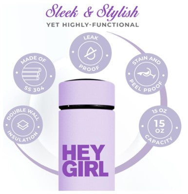 Insulated Tea Infuser Bottle – 450ml Stainless Steel Travel Tumbler
