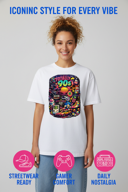 Totally 90s Retro Graphic T-Shirt – Premium USA-Made Cotton Tee
