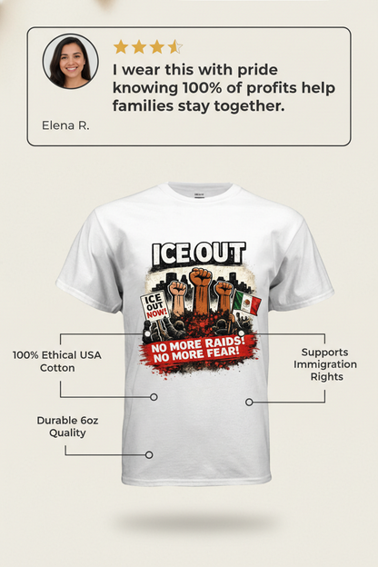 ICE OUT T-Shirt – Stand for Justice and Immigration Rights