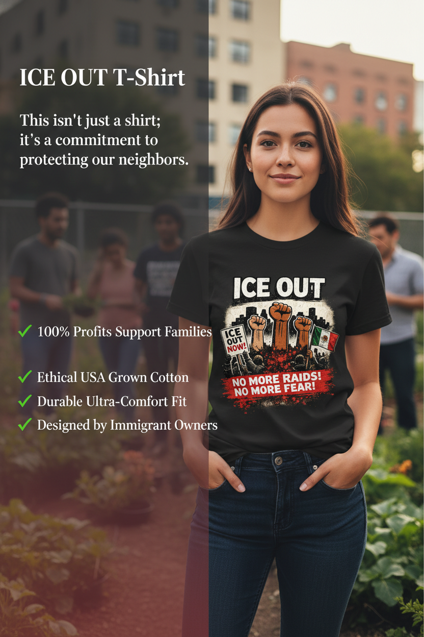 ICE OUT T-Shirt – Stand for Justice and Immigration Rights