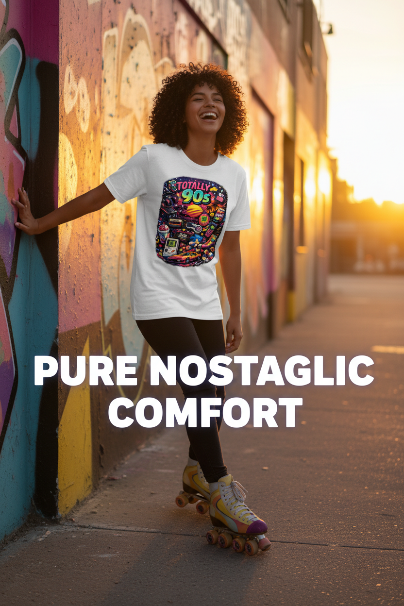 Totally 90s Retro Graphic T-Shirt – Premium USA-Made Cotton Tee