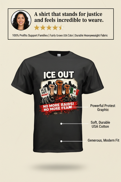 ICE OUT T-Shirt – Stand for Justice and Immigration Rights