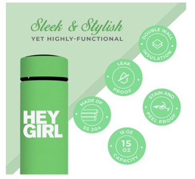 Insulated Tea Infuser Bottle – 450ml Stainless Steel Travel Tumbler